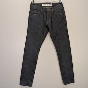 Burton Jeans Dark Stiff 100% Cotton Skinny Slim - Size 28